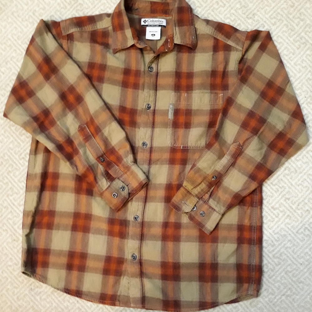 Columbia Sportswear Flannel Copper Long Sleeve (M)